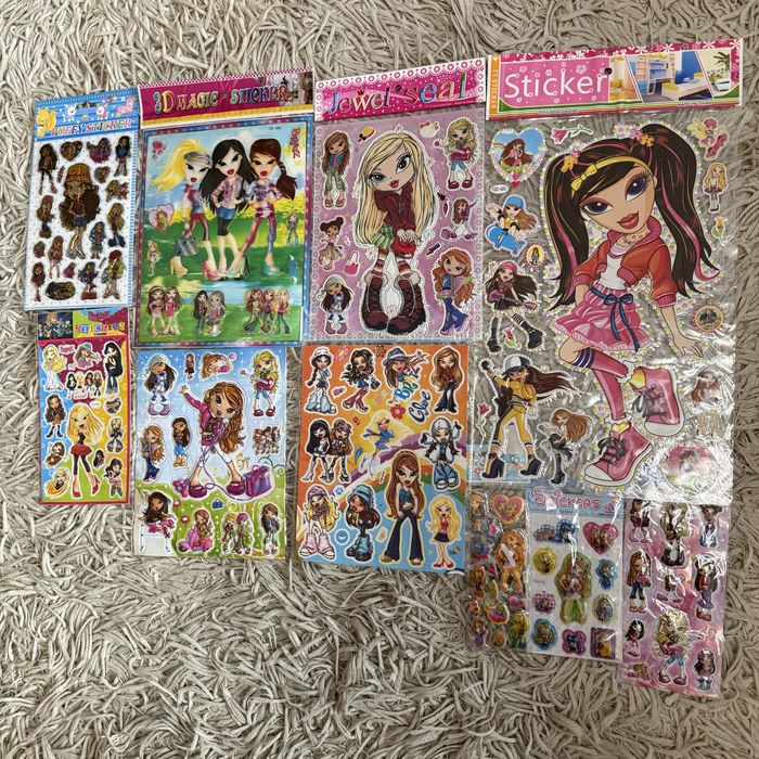 ОНОВЛЕННЯНаклейки наліпки 2000 winx monster high принцеси bratz barbie