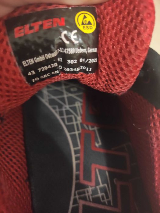 Męskie buty robocze ELTEN Logan SRC ESD S1 r. 43 28 bdb