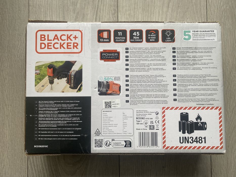 Black Decker Wiertarko-wkrętarka ECO 2Ah 18V Okazja