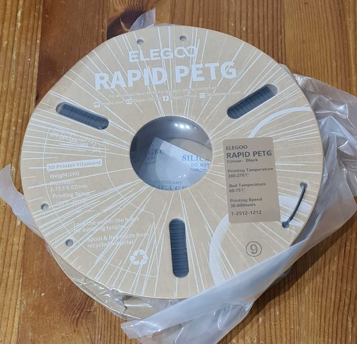Filamento PETG Elegoo HS Rapide 1Kg 1.75mm NOVO!