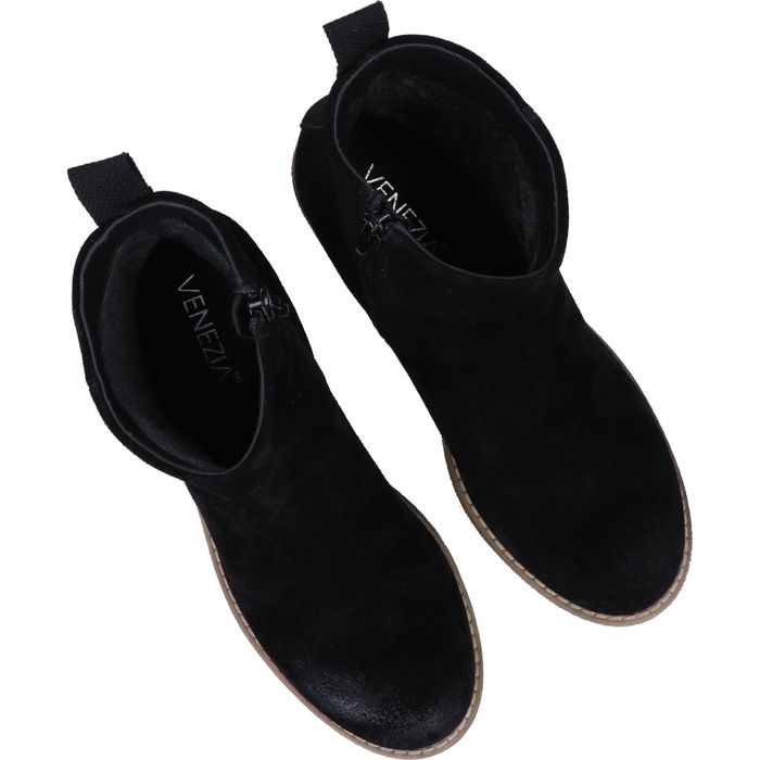 Skórzane zamszowe  botki Venezia - Nowe, okazja!