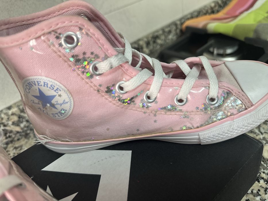 All Star Converse rosa e glitter - Tamanho 33