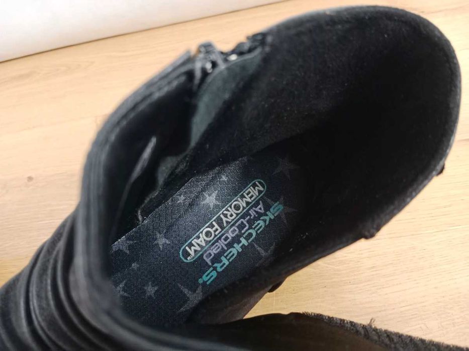 Skechers, lekkie botki na zamek i rzepy, Arya Fresher, rozmiar 37,5/38