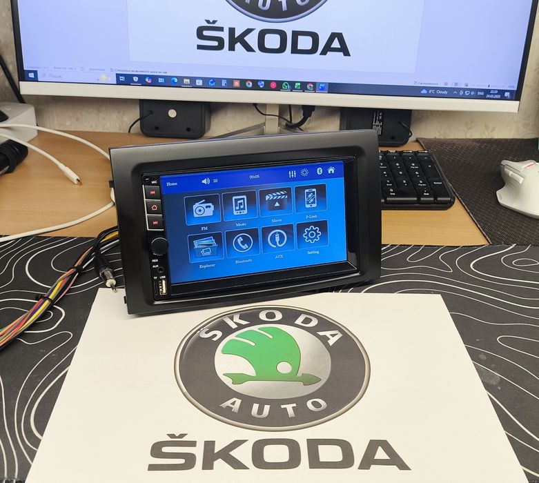 ‼️+Камера‼️Рамка + Магнитола Skoda Fabia 1 Android. або Windows