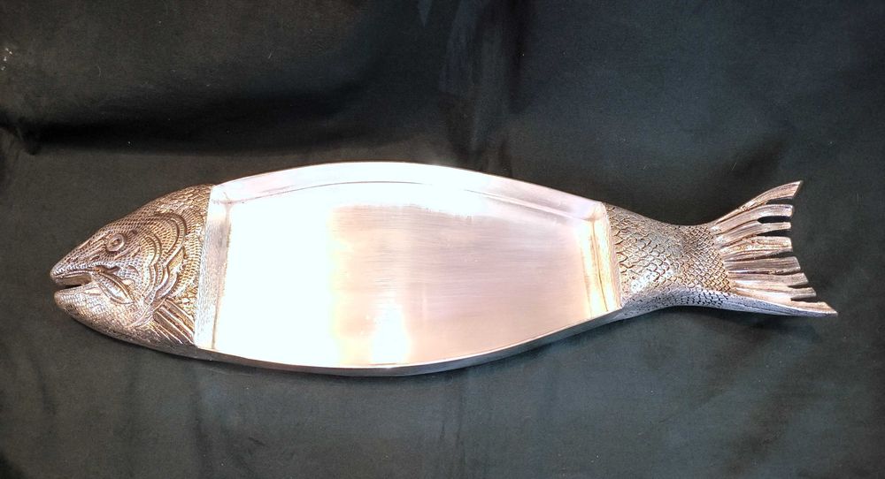 Tabuleiro Forma Peixe B. Prata