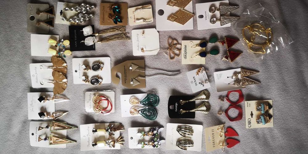 conjunto de 29 brincos