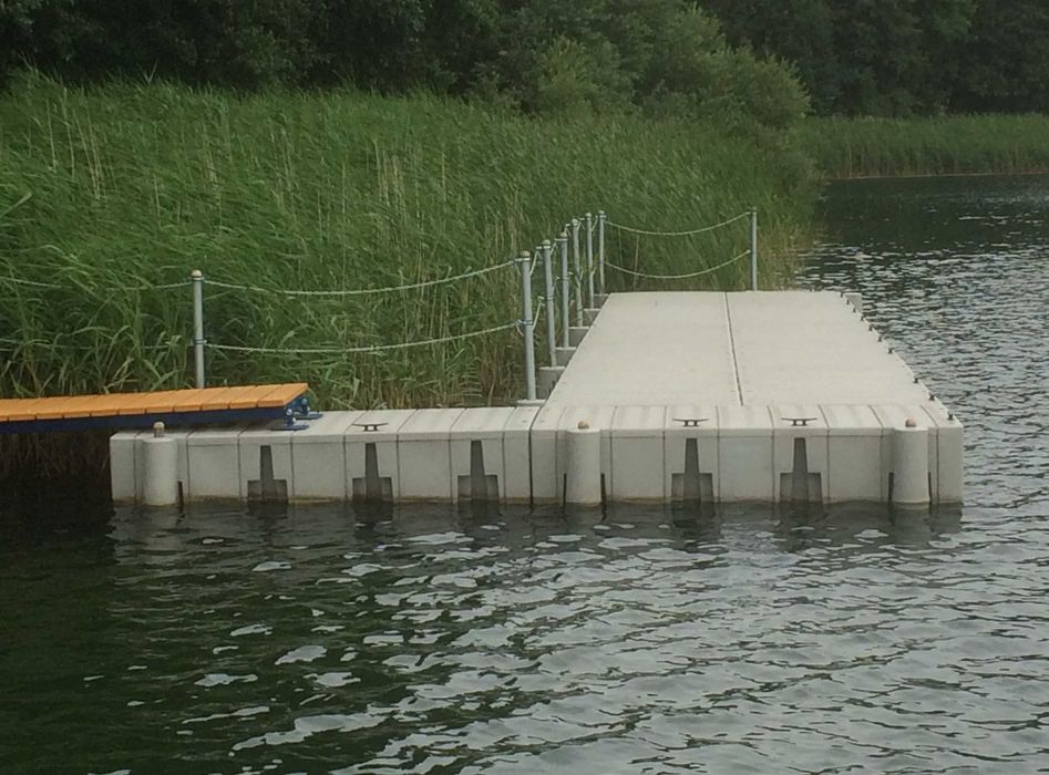 POMOST PŁYWAJĄCY MODUŁOWY 18m2, Platforma pływająca 5x3,6m
