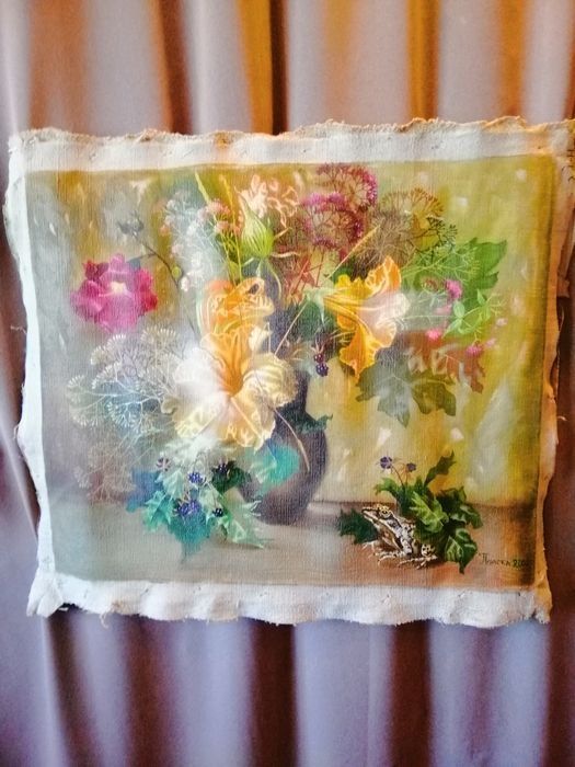 Плиска Т. "Натюрморт с жёлтым цветком"