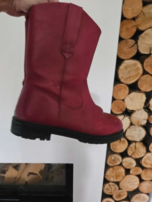 Kozaki skora naturalna kowbojki 36