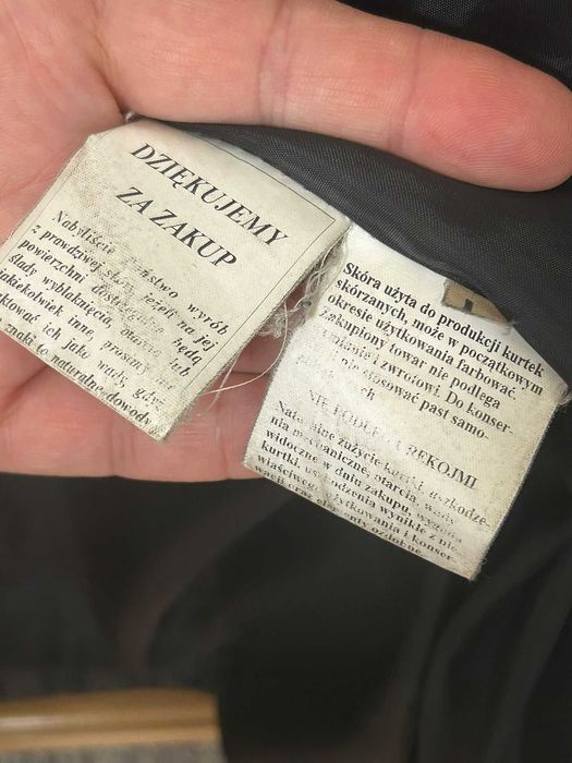 Kurtka skórzana męska czarna rozmiar L