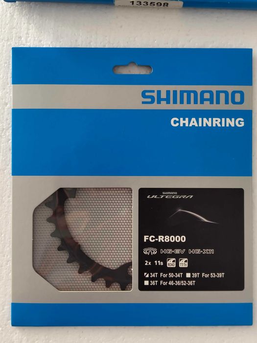 Prato para pedaleiro Shimano Ultegra R8000 34T 11 speed