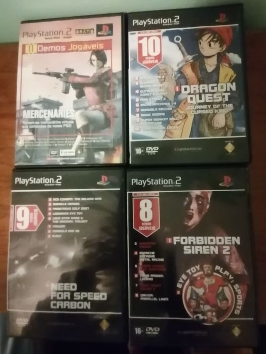 Jogos PS2/PS3 e DVD