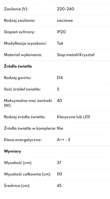 Lampa sufitowa Italux Cornelia średnica 45 cm