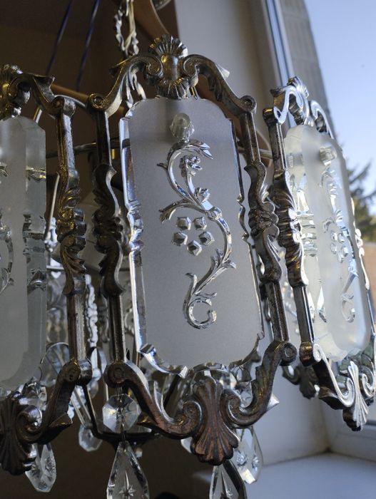 Люстра кришталь часів СССР.