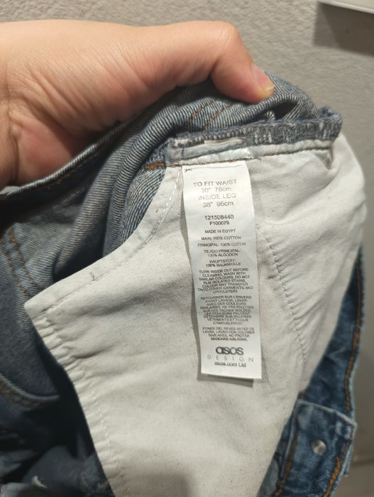 Męskie spodnie bawełniane ASOS W30