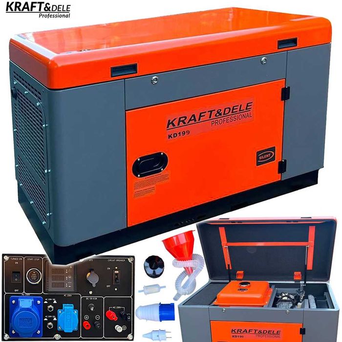KRAFT&DELE Agregat Prądotwórczy Diesel Jednofazowy 19000W KD199