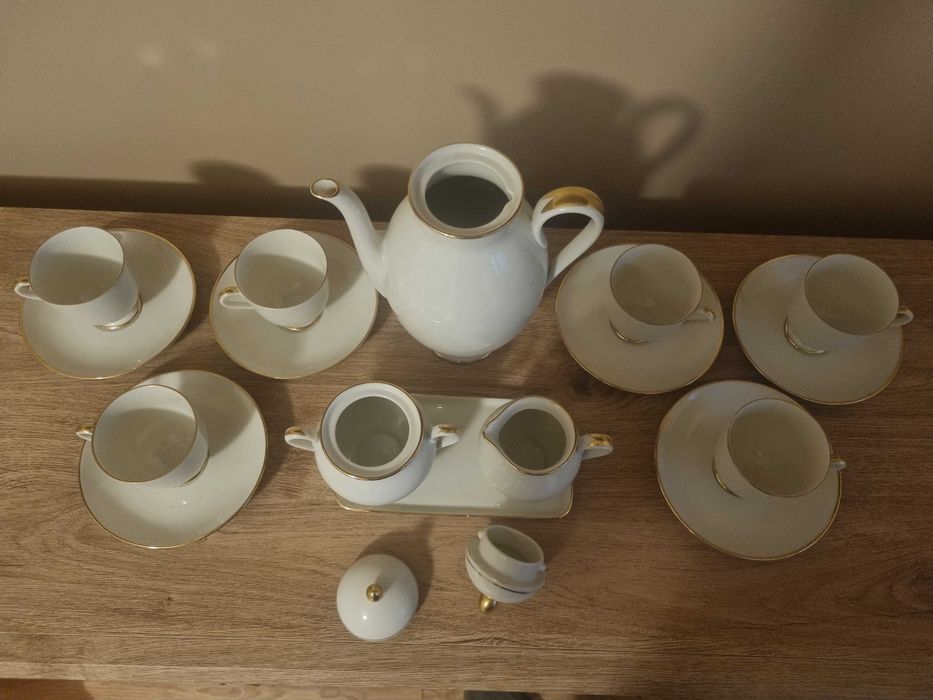 Serwis do herbaty / kawy Furstenberg ecru - stan idealny
