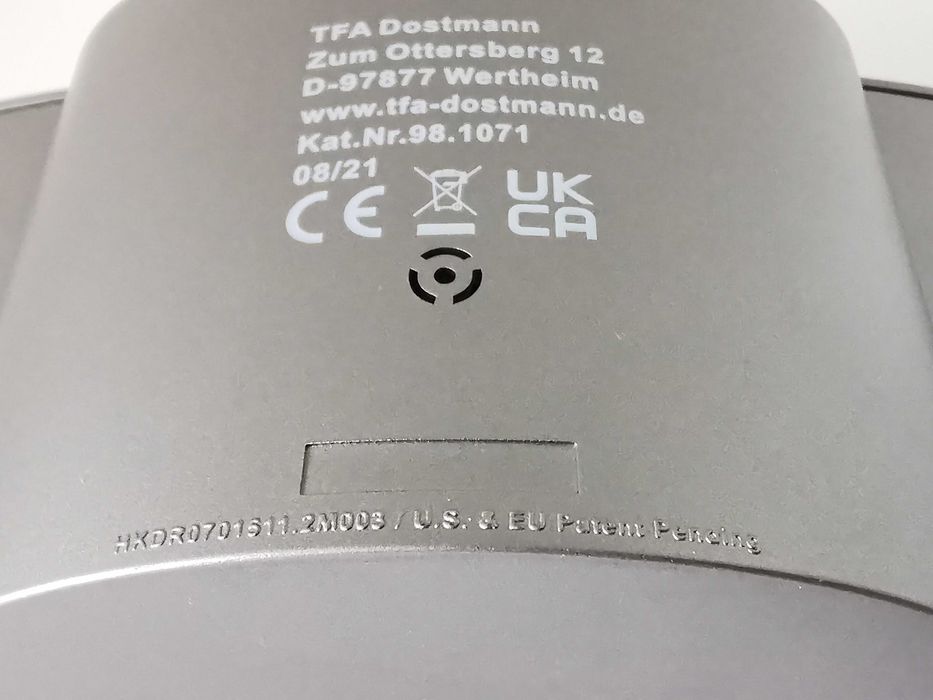 Budzik TFA Dostmann 98.1071 Solarny Cyfrowy Fluorescencyjny LCD bezDCF