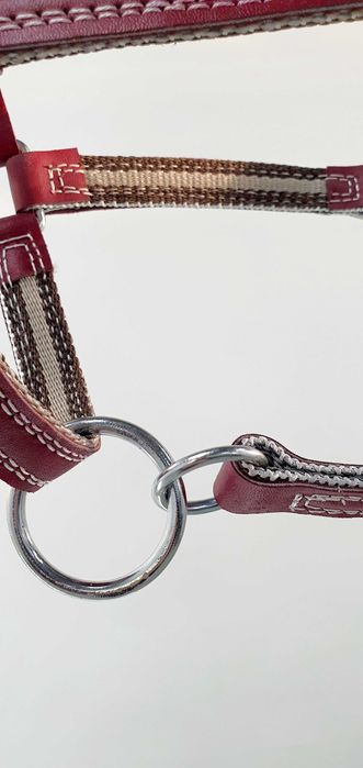 Для коня, корови недоуздок Червоний, новий, міцний, регульований