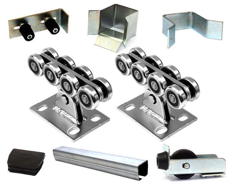 Готовый каркас откатных ворот