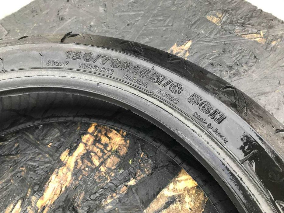 Мото шини б/в 120/70 R15 Bridgestone Battlax Scooter SC2F (2585М)