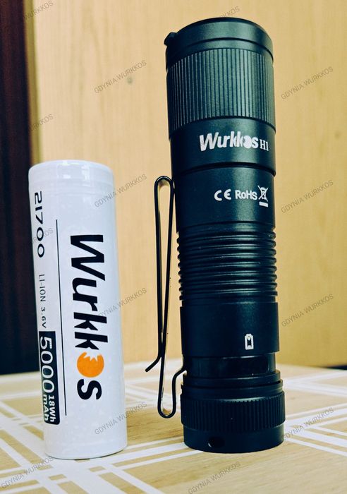 Wurkkos H1 power bank + akumulator 21700