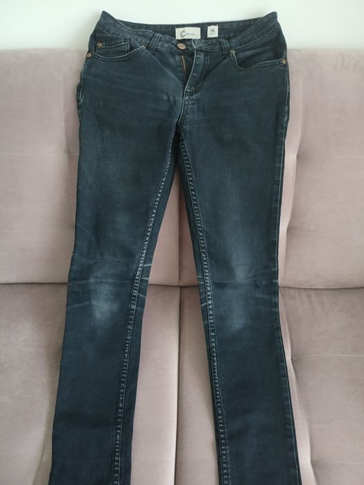 Spodnie jeans granatowe