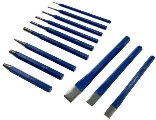 Набор зубил и выколоток 12эл CR-V Falon Tech 00035