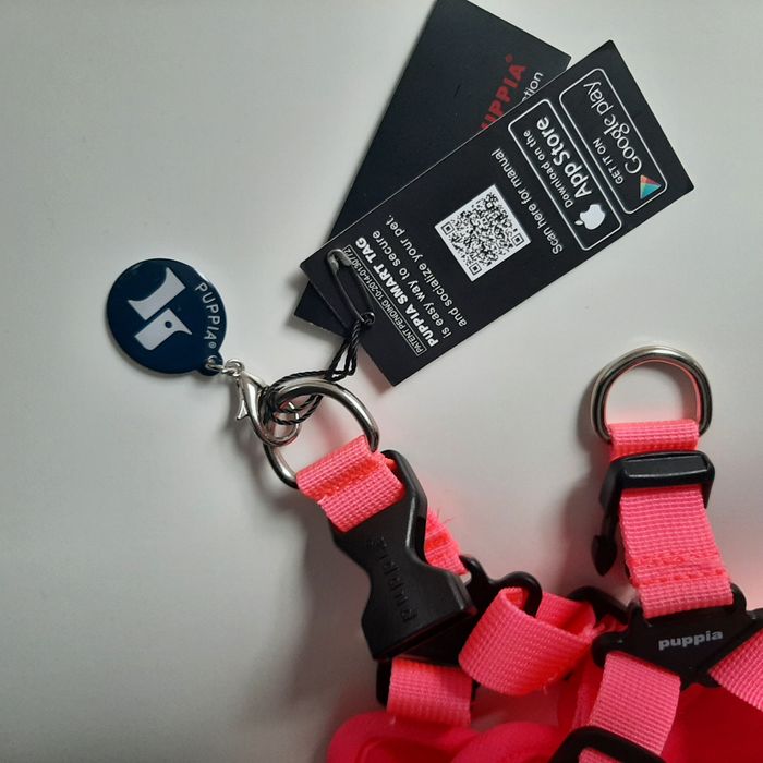 Szelki puppia neon pink