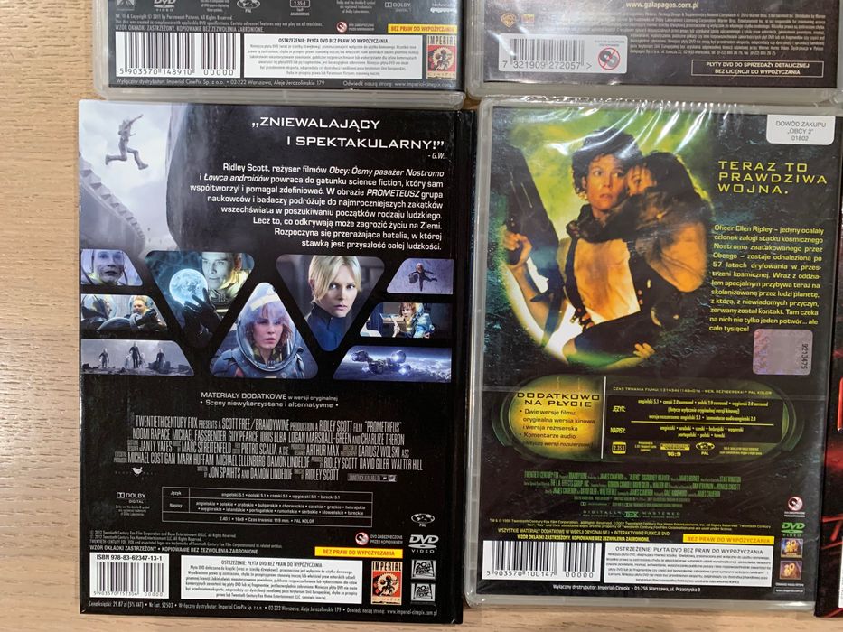 Zestaw 8 filmów na DVD
