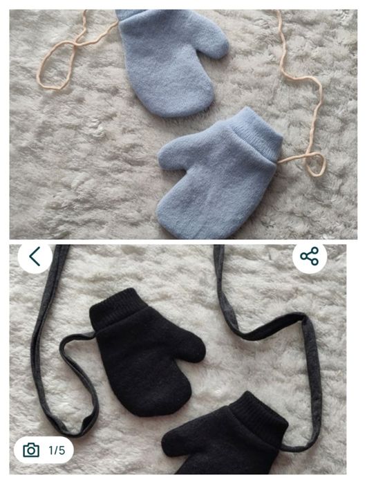 Zestaw 3 par rękawiczek, wełna Rezerwacja