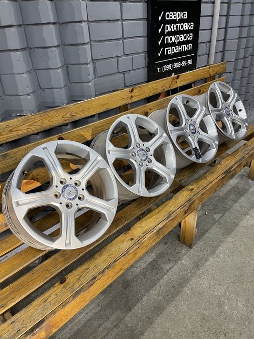 99 Оригинальные литые разноширокие диски Mercedes GLC 5/112 r17