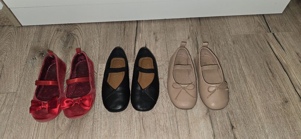Balerinki ZARA i H&M rozmiar 24 i 25