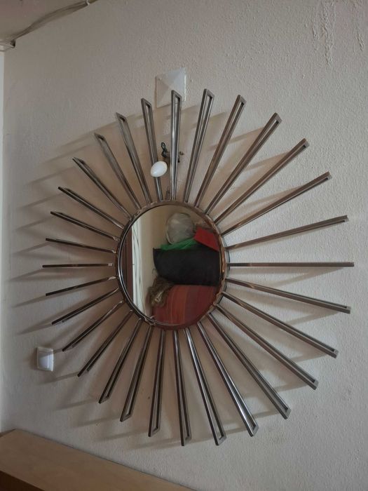 Espelho em formato de sol,100 cm de comprimento