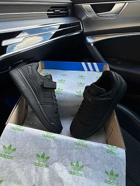 Чоловічі кросівки Adidas Forum 84 Low Black, нубук