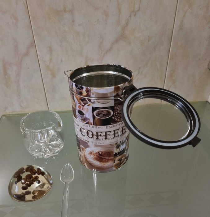 Conjunto - Caixa de café + Açucareiro