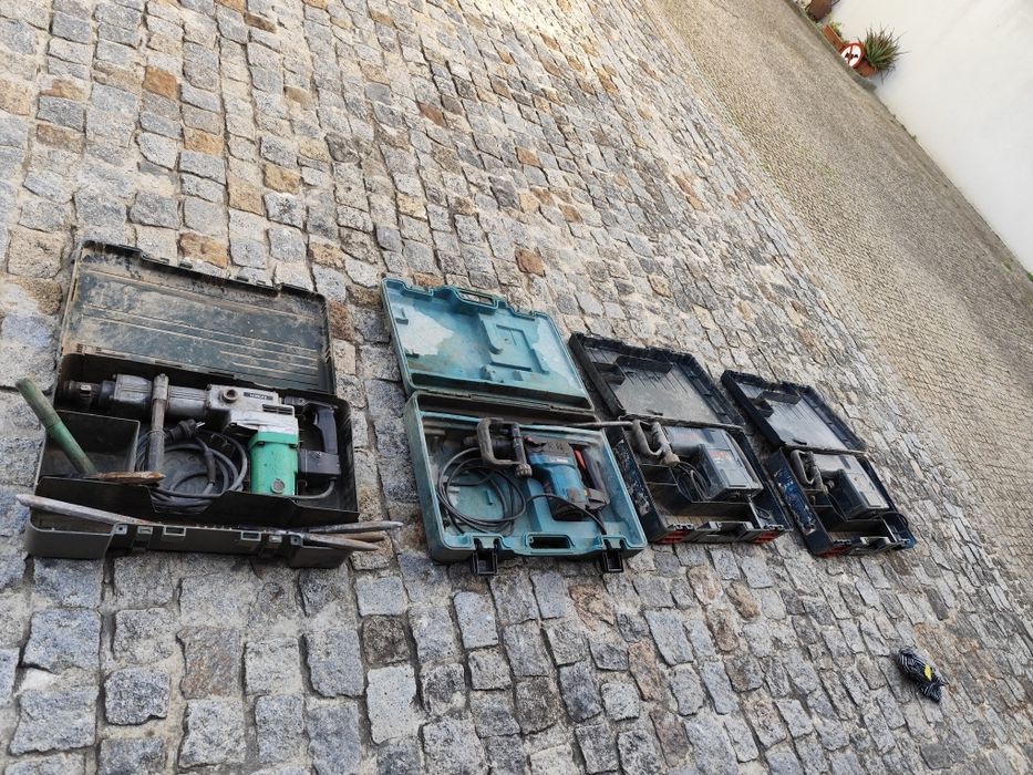 Gerador, demolidores e rebarbadoras