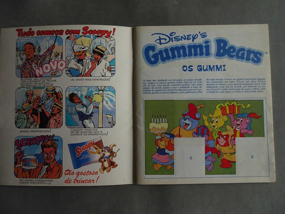 Caderneta de cromos Gummi Bears (tem 164 cromos) Panini Morumbi