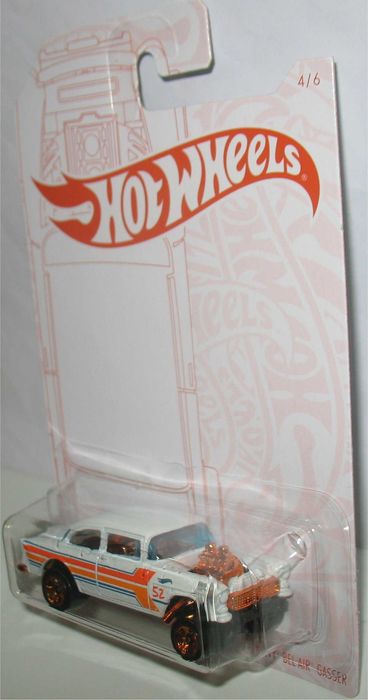 Hot Wheels - 55 Chevy Bel Air Gasser - Pearl and Chrome (2020)