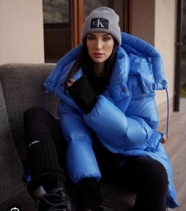 H&M пуховик женский, пух 100% р48-50