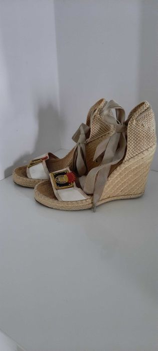 Marc Jacobs 38, sandały na koturnie