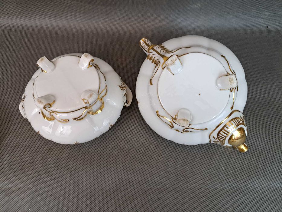 Serwis kawowy porcelanowy koniec XIX wieku