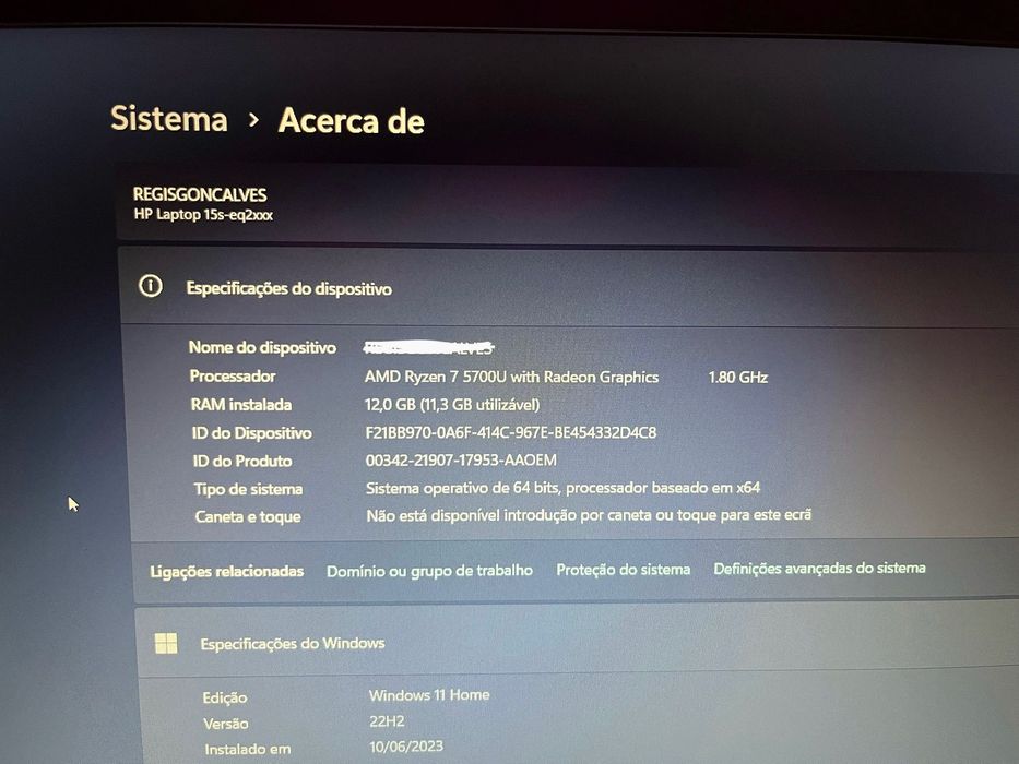 Notebook 15 Pol. Ryzen 7 12GB RAM64740729895937124