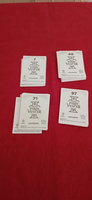 Cromos Fome de Vencer, novos