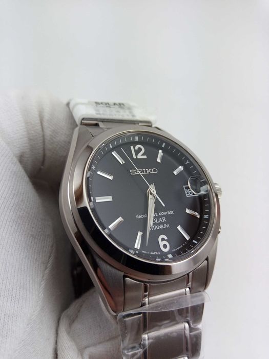 Японские часы Seiko Solar SBTM229 титан, солнечная батарея, радиоконтроль, сапфир