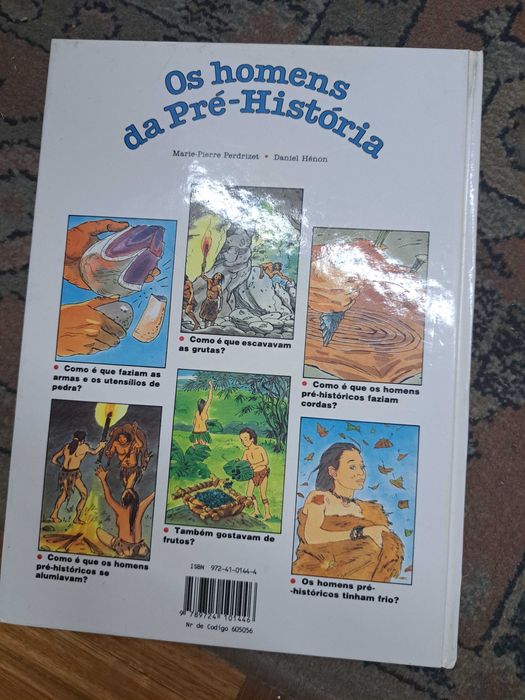 Livro infantil "os homens da pré-história "