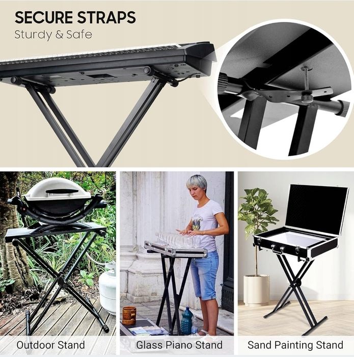 CAHAYA statyw stojak pod keyboard  czarny