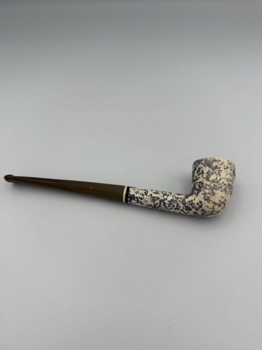 Fajka Gasparini - produkcja Włoska, lata 70-90, kształt Bent, marmur