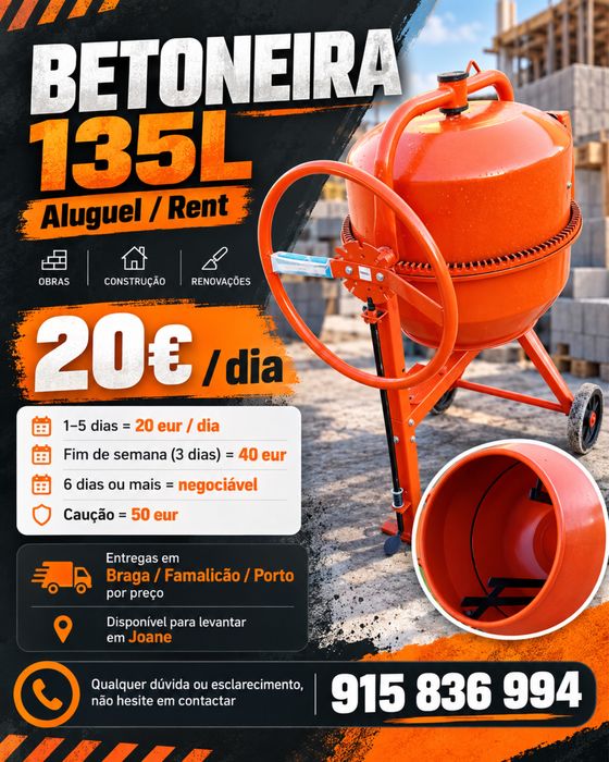 Alugo betoneira