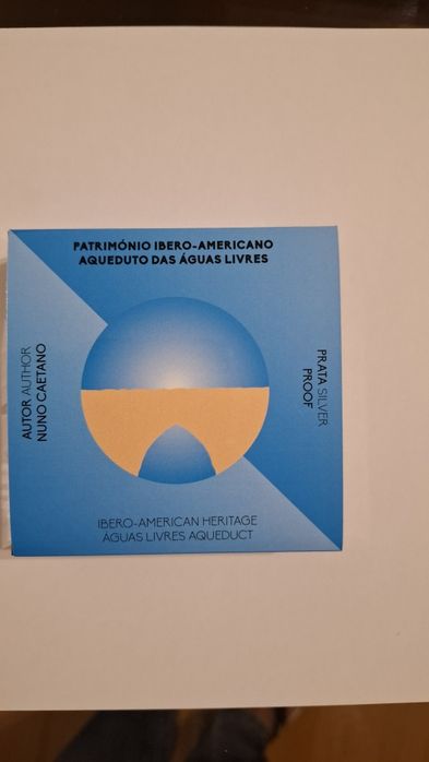 Moeda Aqueduto Águas Livres Prata Proof